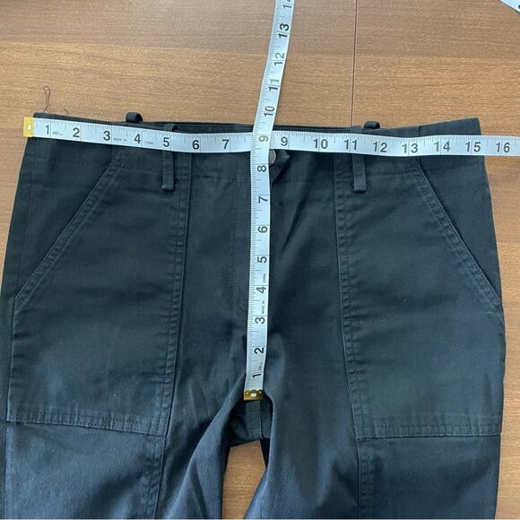 Veronica Beard | Women’s Field Cargo Pant Black Jogger Ankle Snap Jeans Casual 4 - Picture 9 of 10